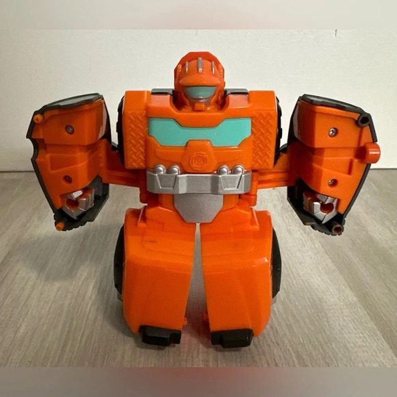 TRANSFORMERS RESCUE BOTS ACADEMY HOIST Flatbed Toy Truck Academy Rescue Team - Picture 4 of 5